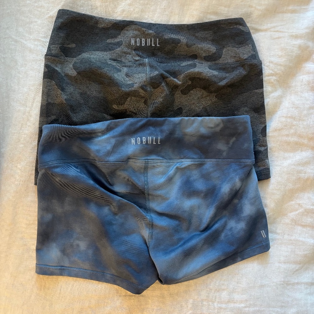 Set of Two NOBULL Low Rise Short 2" Small